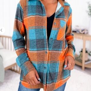 Plaid Shacket size XL NWOT